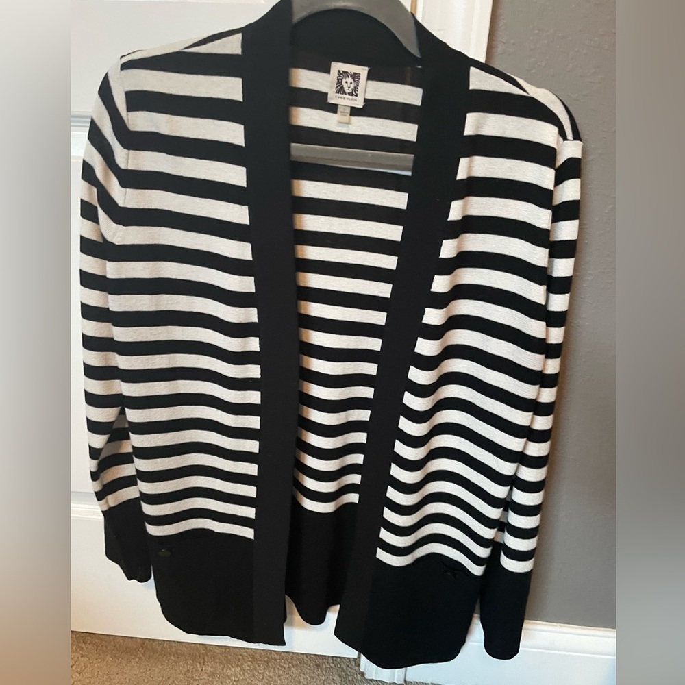 Ann Klein knit open cardigan sweater. Never worn. NWOT. Size small.